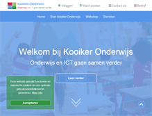 Tablet Screenshot of kooikeronderwijs.nl